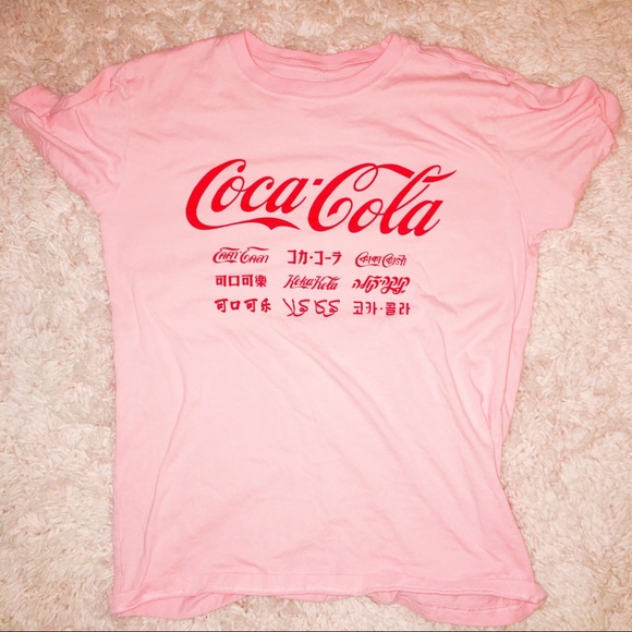 pink and red graphic tee